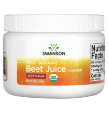 Овощи Swanson, Порошок из 100% органического свекольного сока, 150 г (5,3 унции)