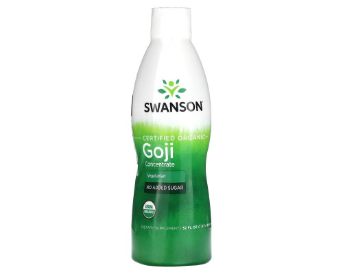 Swanson, Certified Organic Goji Concentrate, 32 fl oz (946 ml) Swanson, Certified Organic Goji Concentrate, 32 fl oz (946 ml)