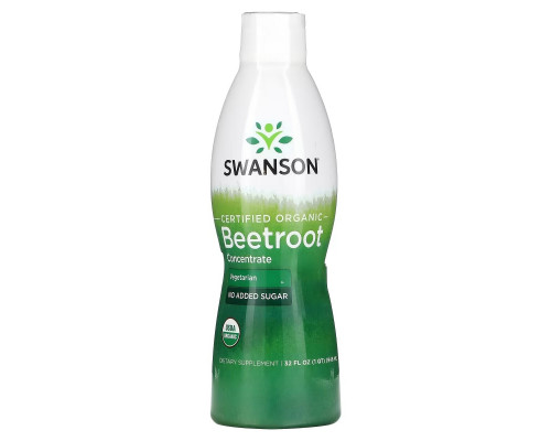 Swanson, Certified Organic Beetroot Concentrate, 32 fl oz (946 ml) Swanson, Certified Organic Beetroot Concentrate, 32 fl oz (946 ml)