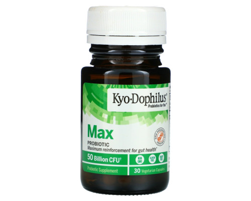 Kyolic, Kyo-Dophilus, пробиотик максимального действия, 50 млрд КОЕ, 30 вегетарианских капсул Kyolic, Kyo-Dophilus, пробиотик максимального действия, 50 млрд КОЕ, 30 вегетарианских капсул
