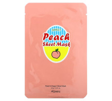 A'Pieu, Sweet Peach Beauty Sheet Mask, Peach and Yogurt, 1 Sheet, 0.81 oz (23 g)