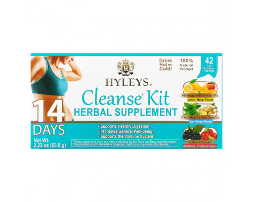 Травяные сборы и чаи 14 Days Cleanse Kit, 42 Tea Bags, 2.22 oz (63 g) Травяные сборы и чаи 14 Days Cleanse Kit, 42 Tea Bags, 2.22 oz (63 g)