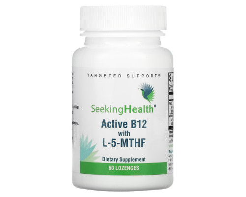 Seeking Health, Active B12 With L-5-MTHF, 60 Lozenges Seeking Health, Active B12 With L-5-MTHF, 60 Lozenges