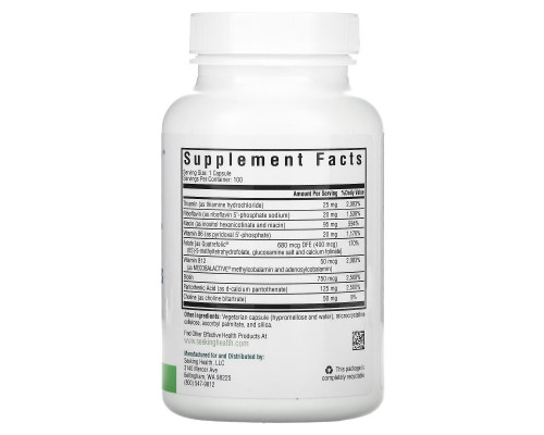 Seeking Health, B Complex Plus, 100 Vegetarian Capsules Seeking Health, B Complex Plus, 100 Vegetarian Capsules
