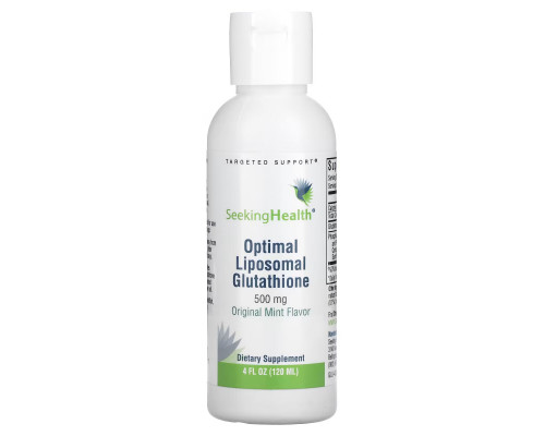 Seeking Health, Optimal Liposomal Glutathione, Original Mint, 500 mg, 4 fl oz (120 ml) Seeking Health, Optimal Liposomal Glutathione, Original Mint, 500 mg, 4 fl oz (120 ml)