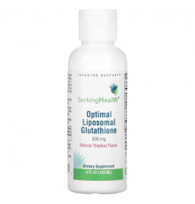 Антиоксиданты Seeking Health, Optimal Liposomal Glutathione, натуральный тропический, 500 мг, 120 мл (4 жидк. Унции)