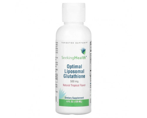 Антиоксиданты Seeking Health, Optimal Liposomal Glutathione, натуральный тропический, 500 мг, 120 мл (4 жидк. Унции) Антиоксиданты Seeking Health, Optimal Liposomal Glutathione, натуральный тропический, 500 мг, 120 мл (4 жидк. Унции)
