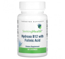 Витамины группы B Seeking Health, Hydroxo B12 с фолиевой кислотой, 60 пастилок