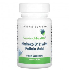 Витамины группы B Seeking Health, Hydroxo B12 с фолиевой кислотой, 60 пастилок