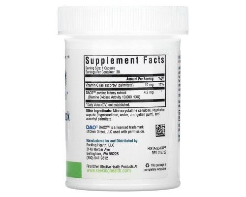Seeking Health, Histamine Block, 30 Capsules Seeking Health, Histamine Block, 30 Capsules