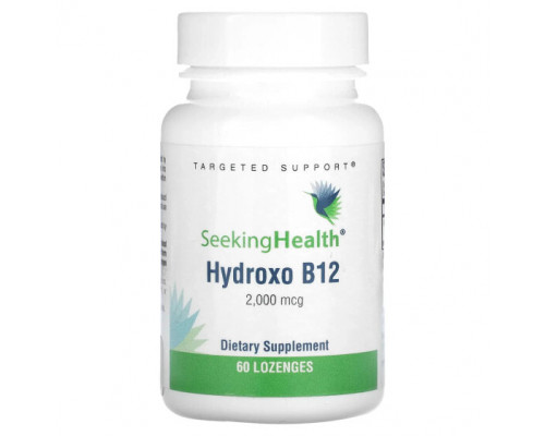 Витамины группы B Seeking Health, Hydroxo B12, 2000 мкг, 60 пастилок Витамины группы B Seeking Health, Hydroxo B12, 2000 мкг, 60 пастилок