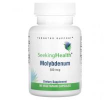 Минералы и микроэлементы Seeking Health, Молибден, 500 мкг, 90 вегетарианских капсул