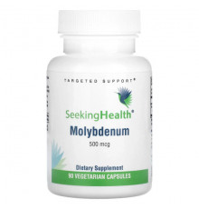 Минералы и микроэлементы Seeking Health, Молибден, 500 мкг, 90 вегетарианских капсул