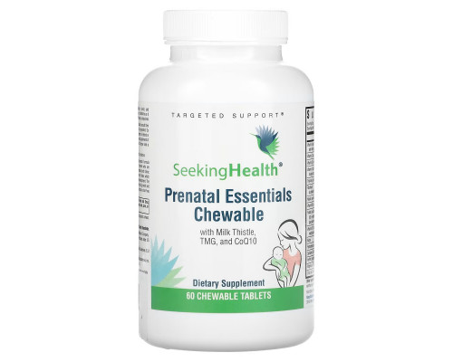 Seeking Health, Prenatal Essentials Chewable with Milk Thistle, TMG, and CoQ10, 60 Chewable Tablets Seeking Health, Prenatal Essentials Chewable with Milk Thistle, TMG, and CoQ10, 60 Chewable Tablets