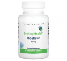 Витамины группы B Seeking Health, Рибофлавин, 400 мг, 60 вегетарианских капсул