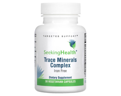 Seeking Health, Trace Minerals Complex, Iron Free, 30 Vegetarian Capsules Seeking Health, Trace Minerals Complex, Iron Free, 30 Vegetarian Capsules