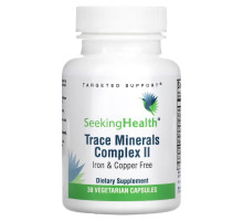 Seeking Health, Trace Minerals Complex II, Iron & Copper Free, 30 Vegetarian Capsules