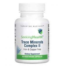 Seeking Health, Trace Minerals Complex II, Iron & Copper Free, 30 Vegetarian Capsules