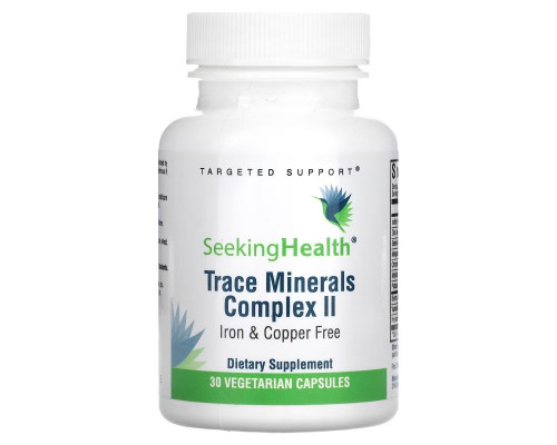 Seeking Health, Trace Minerals Complex II, Iron & Copper Free, 30 Vegetarian Capsules Seeking Health, Trace Minerals Complex II, Iron & Copper Free, 30 Vegetarian Capsules