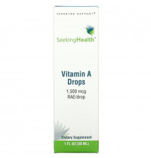 Seeking Health, Vitamin A Drops, 1,500 mcg RAE/Drop, 1 fl oz (30 ml)