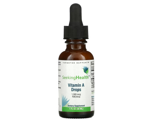Seeking Health, Vitamin A Drops, 1,500 mcg RAE/Drop, 1 fl oz (30 ml) Seeking Health, Vitamin A Drops, 1,500 mcg RAE/Drop, 1 fl oz (30 ml)