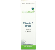 Seeking Health, Vitamin D Drops, 50 mcg (2,000 IU), 1 fl oz (30 ml)