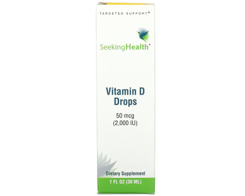 Seeking Health, Vitamin D Drops, 50 mcg (2,000 IU), 1 fl oz (30 ml)
