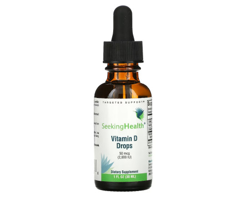 Seeking Health, Vitamin D Drops, 50 mcg (2,000 IU), 1 fl oz (30 ml)