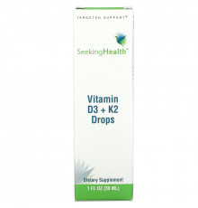 Seeking Health, Vitamin D3 + K2 Drops, 1 fl oz (30 ml)