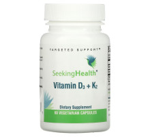 Seeking Health, Vitamin D3 + K2, 60 Vegetarian Capsules