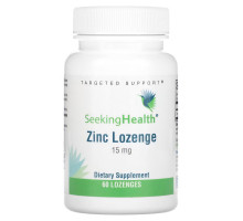 Seeking Health, Zinc Lozenge , 15 mg, 60 Lozenges