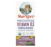 MaryRuth Organics, Megadose Vitamin D3 Organic Liquid Drops, Pineapple , 1 fl oz (30 ml)