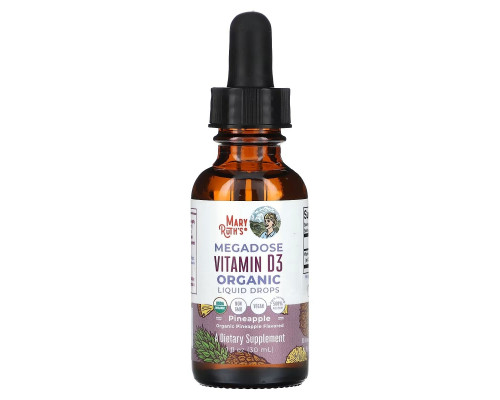 MaryRuth Organics, Megadose Vitamin D3 Organic Liquid Drops, Pineapple , 1 fl oz (30 ml) MaryRuth Organics, Megadose Vitamin D3 Organic Liquid Drops, Pineapple , 1 fl oz (30 ml)