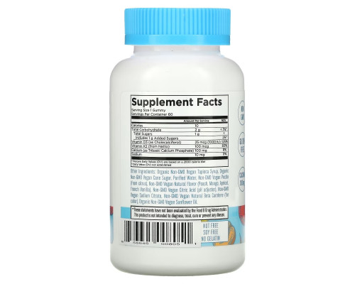 MaryRuth Organics, K2 + D3 Calcium Gummies, Peach, Mango and Apricot, 60 Gummies MaryRuth Organics, K2 + D3 Calcium Gummies, Peach, Mango and Apricot, 60 Gummies