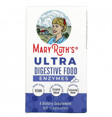 MaryRuth Organics, Ultra Digestive Food, Enzymes, 60 Capsules