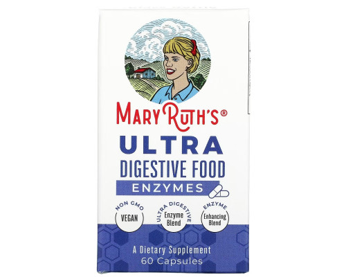 MaryRuth Organics, Ultra Digestive Food, Enzymes, 60 Capsules MaryRuth Organics, Ultra Digestive Food, Enzymes, 60 Capsules