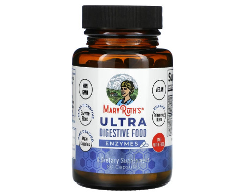 MaryRuth Organics, Ultra Digestive Food, Enzymes, 60 Capsules MaryRuth Organics, Ultra Digestive Food, Enzymes, 60 Capsules