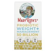 MaryRuth Organics, Probiotic Weight+ Management, 50 Billion, 60 Capsules