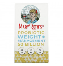 MaryRuth Organics, Probiotic Weight+ Management, 50 Billion, 60 Capsules