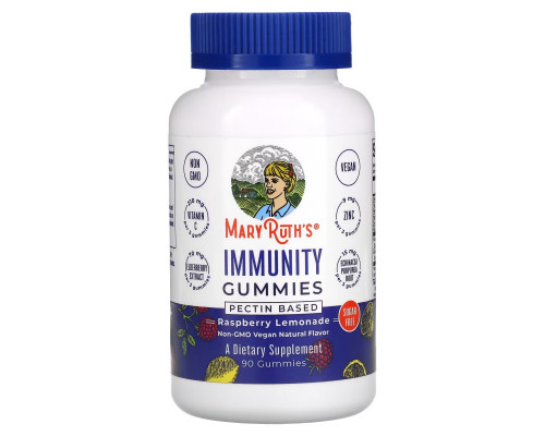 MaryRuth Organics, Immunity Gummies, Pectin Based, Raspberry Lemonade, 90 Gummies MaryRuth Organics, Immunity Gummies, Pectin Based, Raspberry Lemonade, 90 Gummies