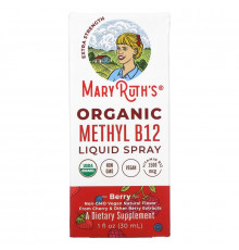 MaryRuth Organics, Organic Methly B12 Liquid Spray, Extra Strength, Berry, 1 fl oz (30 ml)