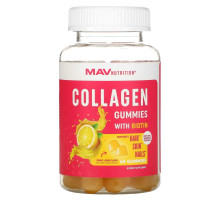 MAV Nutrition, Жевательные мармеладки с коллагеном повышенной силы, 60 жевательных таблеток