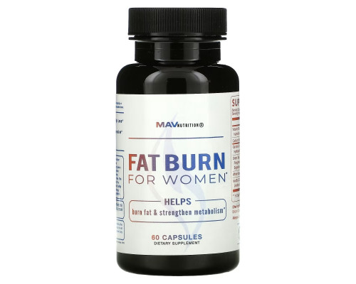 MAV Nutrition, Fat Burn For Women, 60 Capsules MAV Nutrition, Fat Burn For Women, 60 Capsules