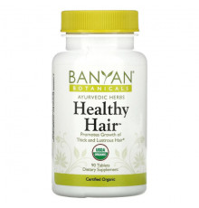 Для здоровья кожи Banyan Botanicals, Здоровые волосы, 90 таблеток