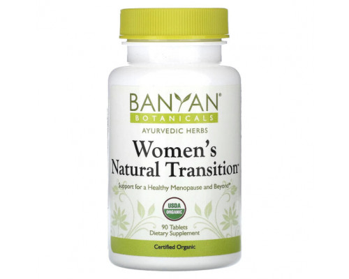Женское здоровье Banyan Botanicals, Natural Transition для женщин, 90 таблеток Женское здоровье Banyan Botanicals, Natural Transition для женщин, 90 таблеток