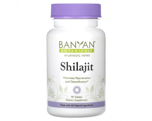 Аюрведа Banyan Botanicals, Мумие, 90 таблеток Аюрведа Banyan Botanicals, Мумие, 90 таблеток
