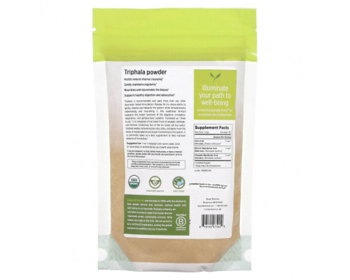 Растительные экстракты и настойки Banyan Botanicals, Трифала в порошке, 227 г (0,5 фунта) Растительные экстракты и настойки Banyan Botanicals, Трифала в порошке, 227 г (0,5 фунта)