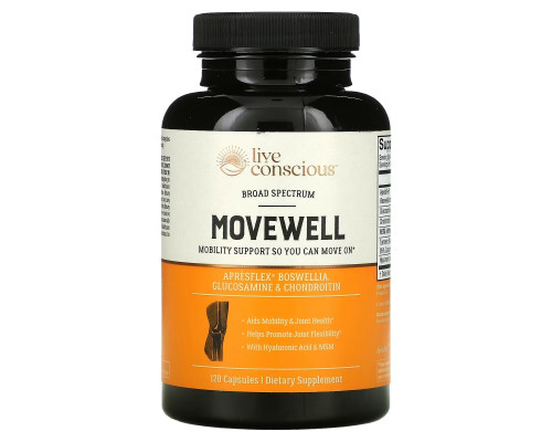 Live Conscious, MoveWell, 120 Capsules Live Conscious, MoveWell, 120 Capsules