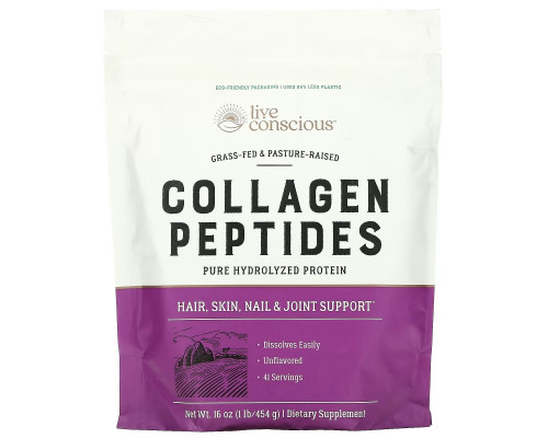 Live Conscious, Collagen Peptides, Unflavored, 16 oz (454 g) Live Conscious, Collagen Peptides, Unflavored, 16 oz (454 g)
