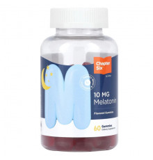 БАДы Chapter Six, Мелатонин, 10 мг, 60 жевательных таблеток